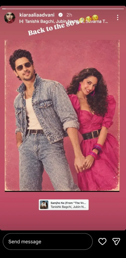 Kiara Advani and Sidharth Malhotra Dazzle Fans with a Vibrant '80s Bollywood Makeover